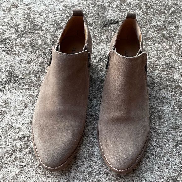 Lucky Brand Women's Faunia Booties Double Zip Tan Size 8.5M - Picture 5 of 8